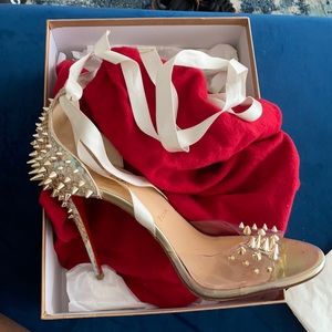 Louboutin heels. WORN ONCE. Excellent condition